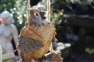 Howie the Hoot Owl Swinging statue